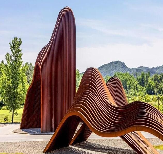 平坝锈钢板造型